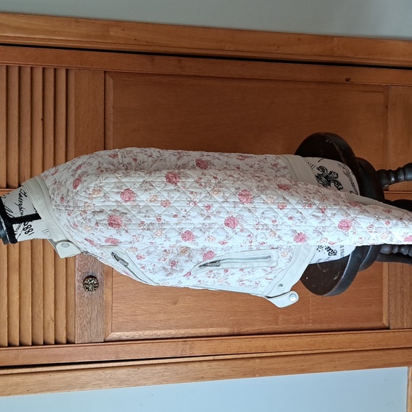 AVEC LES FILLES Floral Print Moto Jacket Size M EUC - Picture 5 of 9